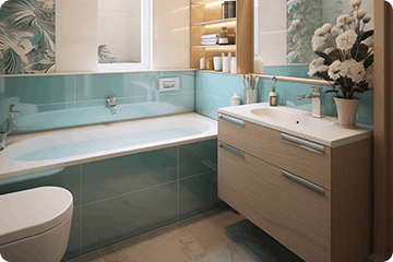 Beautiful bathrooms built with quality materials and expert craftsmanship.